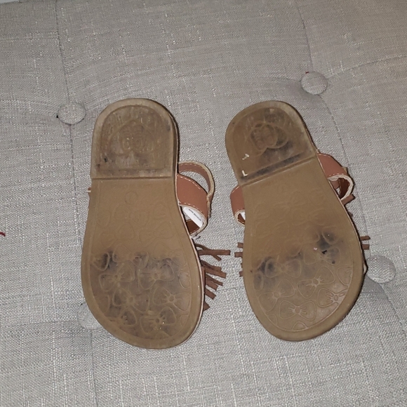 Brown Sandals- Toddler Girl Size 7 - Picture 3 of 4